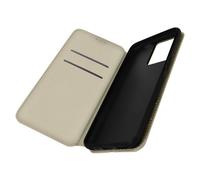 Funda con tarjetero y soporte para vídeo -Oppo A57 / A57s dorada