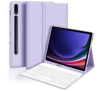 Funda con Teclado Bluetooth Púrpura para Samsung Galaxy Tab S7 FE 5G de 12.4 pulgadas