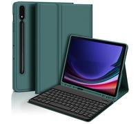 Funda con teclado Bluetooth + Teclado compatible con Samsung Tab S6 Lite de 10.4 pulgadas - Verde oscuro