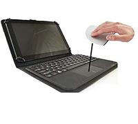 Funda con Teclado extraíble Bluetooth con Touchpad (ratón) para Tablet HP Omni 10 5600 es 10.1"- Color Negro