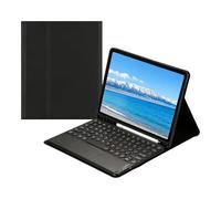 Funda con Teclado Grande de 12 Pulgadas y Panel táctil para Samsung Galaxy Tab S9 Plus de 12,4 Pulgadas (SM-X810 / SM-X816B / SM-X818U), Funda Tipo Folio Desmontable con Bluetooth(Black)