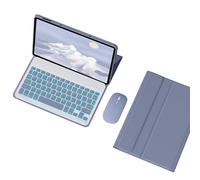 Funda con teclado inalámbrico retroiluminado desmontable para Lenovo Tab P11/P11Plus TB-J606/TB-J607, cubierta magnética y ratón, color verde