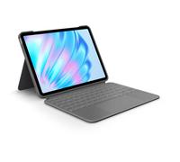 Funda con teclado Logitech Combo Touch para iPad Air de 11" (M2, M3, M4) iPad Air (5.ª generación), gris Oxford, distribución del teclado alemán
