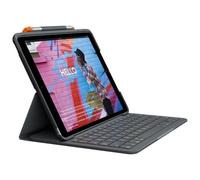 Funda con Teclado Logitech Slim Folio para Tablets Apple Ipad Pro de 10.2' 2019-2020/ Grafito