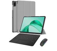 Funda con Teclado para Honor Pad X9a 11,5 Pulgadas 2025 con ratón, touchpad Funda con Teclado Desmontable y Soporte para lápiz para Honor Pad X9a 11,5 Pulgadas 2025