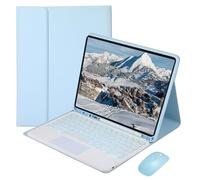 Funda con Teclado para iPad 6.ª generación (2018) y 5.ª generación (2017), 9,7 Pulgadas, Teclado táctil inalámbrico extraíble con retroiluminación de 7 Colores para iPad Air 2/1, Pro 9,7