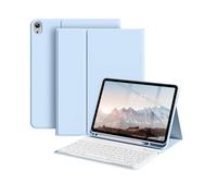 Funda con Teclado para iPad A16 11th generación 11 Pulgadas 2025, Teclado Bluetooth Desmontable inalámbrico con Funda con Soporte para lápiz para iPad 10th Gen 10,9 Pulgadas 2022