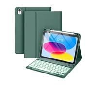 Funda con Teclado para iPad Pro 11 (M4) 2024 A2836, A2837, A3006 Funda con Soporte Forma Folio de Colores Bonitos con Soporte para lápices Parte Superior/Teclado magnético Desmontable