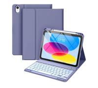 Funda con Teclado para iPad Pro 11 (M4) 2024 A2836, A2837, A3006 Funda con Soporte Forma Folio de Colores Bonitos con Soporte para lápices Parte Superior/Teclado magnético Desmontable