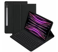 Funda con Teclado para Samsung Galaxy Tab S10 FE Plus de 12,4 Pulgadas (SM-X620/X626B), Teclado Bluetooth Desmontable, Funda Protectora con Soporte para S Pen(Black)
