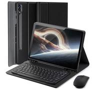 Funda con teclado para Samsung Galaxy Tab S10 Ultra / S9 Ultra / S8 Ultra de 14.6 pulgadas, mouse y teclado magnético desmontable, funda delgada con soporte para bolígrafo S, apagado y encendido