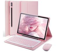 Funda con Teclado para Samsung Galaxy Tab S10 Ultra / S9 Ultra / S8 Ultra de 14.6 Pulgadas, Mouse y Teclado magnético Desmontable, Funda Delgada con Soporte para bolígrafo S, Apagado y Encendido