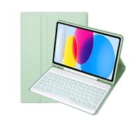 Funda con Teclado para Samsung Galaxy Tab S7 FE/S7 Plus/S8 Plus 12,4 Pulgadas, Teclado inalámbrico Desmontable con lápiz para Galaxy Tab S8+ 2022/S7 FE 2021/S7+ 2020