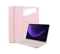Funda con Teclado para Samsung Galaxy Tab S9 Ultra/S8 Ultra/S10 Ultra 14,6 Pulgadas, Teclado inalámbrico Desmontable, Soporte para S Pen, Soporte Giratorio de 360 Grados, Funda Transparente