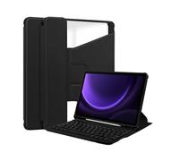 Funda con Teclado para Samsung Galaxy Tab S9 Ultra/S8 Ultra/S10 Ultra 14,6 Pulgadas, Teclado inalámbrico Desmontable, Soporte para S Pen, Soporte Giratorio de 360 Grados, Funda Transparente