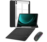 Funda con Teclado para Tablet Samsung Galaxy Tab S10 Plus 12,4 Pulgadas 2024 (SM-X820/X826B/X820N/X826N), Funda Delgada con Teclado Bluetooth y Soporte para S Pen para S10+ 12,4 Pulgadas