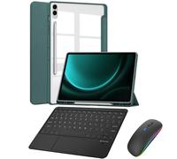 Funda con Teclado para Tablet Samsung Galaxy Tab S10 Plus 12,4 Pulgadas 2024 (SM-X820/X826B/X820N/X826N), Funda Delgada con Teclado Bluetooth y Soporte para S Pen para S10+ 12,4 Pulgadas