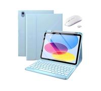 Funda con Teclado para Xiaomi Poco Pad 12,1 Pulgadas 2024 con Soporte para lápiz, Funda Delgada y Ligera con Teclado inalámbrico Desmontable magnéticamente y ratón