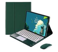 Funda con Teclado para Xiaomi Redmi Pad SE 8,7 Pulgadas 2024 con ratón, Teclas Redondas, trackpad inalámbrico Desmontable y Teclado táctil para Xiaomi Redmi Pad SE 8,7 Pulgadas 2024