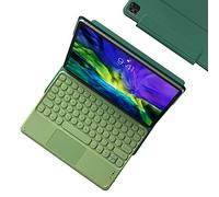 Funda con teclado QWERTY magnética para iPad Pro 11 2020, funda con teclado con Trackpad, Auto Sleep/Wake, Green4