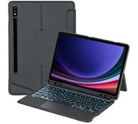Funda con teclado retroiluminado Bluetooth para Samsung Galaxy Tab S10 FE (10.9 pulgadas) SM-X520 | SM-X526B, retroiluminación y ratón TrackPad y teclado desmontable