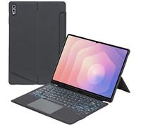 Funda con teclado retroiluminado Bluetooth para Samsung Galaxy Tab S11 Ultra (14.6 pulgadas) SM-X930 / SM-X936B, retroiluminación y ratón TrackPad y teclado desmontable