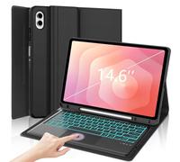 Funda con teclado retroiluminado para Samsung Galaxy Tab S11 Ultra de 14.6 pulgadas 2025, Galaxy Tablet S11 Ultra con soporte para S Pen, cubierta magnética desmontable para teclado inteligente con