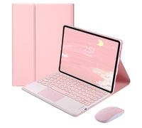 Funda con teclado táctil y ratón compatible con Lenovo Tab M10Plus de 10,3" (TB-X606F/X606X/X6C6F/X6C6X), funda tipo folio y teclado inalámbrico.