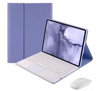 Funda con teclado y ratón compatible con Lenovo Tab P11 de 2.ª generación de 11,5" (TB350FU/TB350XU), tipo folio, desmontable magnéticamente.