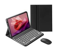 Funda con teclado y ratón compatible con Lenovo Tab P12Pro (2.ª generación) de 12,7" (2024) y P12 (2023), teclado inalámbrico desmontable +