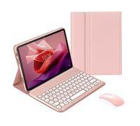 Funda con teclado y ratón compatible con Lenovo Tab P12Pro (2.ª generación) de 12,7" (2024) y P12 (2023), teclado inalámbrico desmontable +