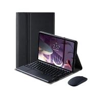 Funda con teclado y ratón compatibles con Xiaomi Pad6/6Pro11, funda tipo folio magnética desmontable para teclado inalámbrico, color negro.