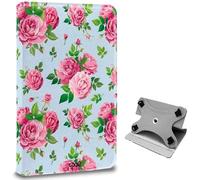 Funda COOL Ebook/Tablet Universal 9.7-11 pulg Polipiel Rosas (Panorámica)