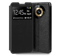 Cool Funda Flip Cover Liso Negro para Realme 11 Pro 5G /11 Pro Plus 5G