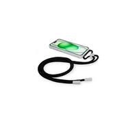 FUNDA COOL IPHONE 15 PLUS TRANSPARENTE NEGRO