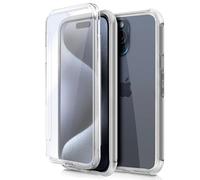 Funda de Silicona 3D para iPhone 15 Pro Frontal + Trasera (Transparente) - COOL