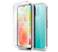 Funda Cool Silicona 3D para Xiaomi Redmi 12C (Transparente Frontal + Trasera)
