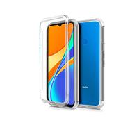 Funda Cool Silicona 3D para Xiaomi Redmi 9C (Transparente Frontal + Trasera)