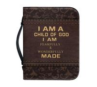 Funda cruzada para la Biblia, bolsa básica de la Biblia con asas, regalo de Navidad para mujeres y hombres, Dios B, 9.2 X 6.3 in, Mochilas Tote