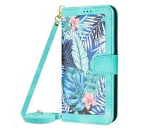 Funda cruzada para Motorola Moto G14, absorción de golpes, piel suave de primera calidad, cartera con soporte para tarjetas, funda protectora abatible para Motorola Moto G14, color verde