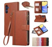 Funda cruzada para OPPO A1 Pro/Reno8T 5G, cierre de cordón de piel sintética de alta calidad, funda magnética para OPPO A1 Pro/Reno8T 5G con ranuras para tarjetas, color marrón