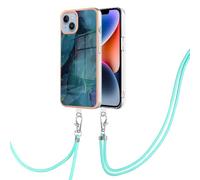 Funda cruzada para OPPO Reno 12, a prueba de golpes, brillante, antideslizante, cordón de cordón, ajuste delgado, carcasa suave, funda de mármol, protección contra caídas, para niñas y mujeres, para