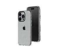 RhinoShield Funda Crystal Clear Compatible con [iPhone 15 Pro] | Resistencia Avanzada al Amarilleamiento, Alta Transparencia, Funda de móvil Personalizable de Alta protección - Negro