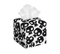 Funda cuadrada de pañuelos con estampado de calaveras para sala de estar, dormitorio, oficina, decoración de acceso, regalo para el hogar