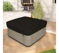 Funda cuadrada impermeable Oxford 190T para bañera que ofrece protección a prueba de polvo y resistente al desgaste, compatible con jacuzzis, parrillas, areneros y mesas al aire libre (190T 231 x 231