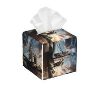 Funda cuadrada para caja de pañuelos con diseño histórico de Puente de la Torre Vieja de Londres para sala de estar, dormitorio, oficina, decoración del hogar