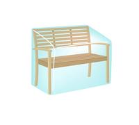 Funda Cubre Banco Impermeable (165 x 65 x 90 cm) para Proteger Muebles de jardín de la Intemperie y el Polvo.