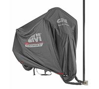 Funda cubremoto impermeable Rain Tech-X en tejido técnico, con elástico en la base y ventana transparente para mostrar la matrícula, talla L.