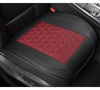 Funda Cuero Asiento Delantero Coche para Jeep Wrangler 2007-2009 2010 2011 2012 2013 2014 2015 2016 2017, Totalmente Envuelta Aspecto Lujoso y CóModo Protectores Asiento Coche,Black-Red