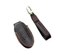 Funda Cuero para Llave Coche Protector Llavero Carcasa para Nissan para Patrol Y62 2021(Black,3 Button)